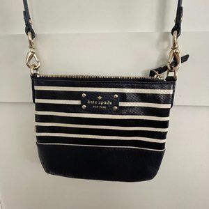 Navy and cream Kate Spade shoulder bag
